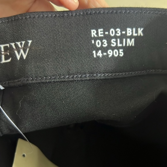 NEW J. Crew Women's Black Slim Classic Mid-Rise Super-Stretch Jeans Size 37 - Picture 5 of 10